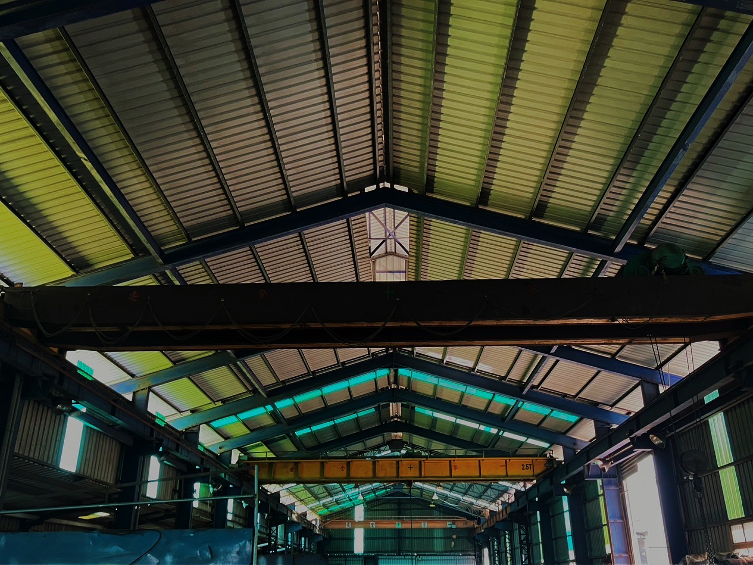 Industrial factory interior